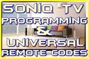 soniq tv universal codes