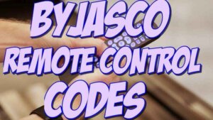 Byjasco TV Remote Codes 