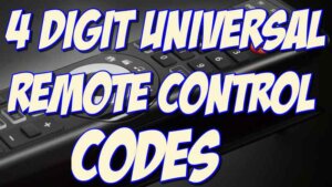 4 digit universal remote control codes