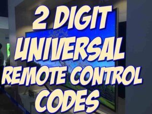 2 digit remote codes