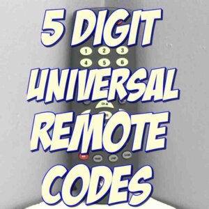 5 digit remote codes