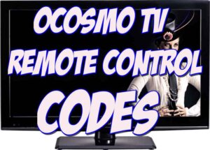 ocosmo tv remote codes