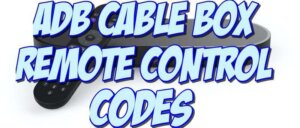 adb stb cable box remote control codes