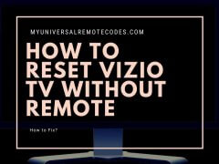 How to Reset Vizio TV Without Remote