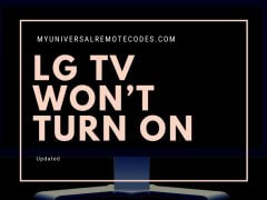 LG TV Won’t Turn On