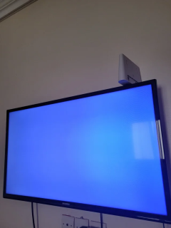 samsung tv blue screen