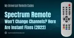 spectrum remote won't change channels