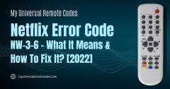 Netflix Error Code NW-3-6