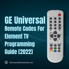 GE Universal Remote Codes For Element TV