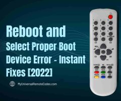 Reboot and select proper Boot Device