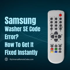 Samsung Washer SE Code