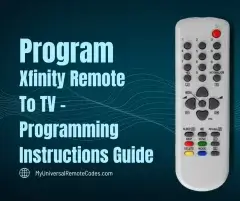 Program Xfinity Remote To TV